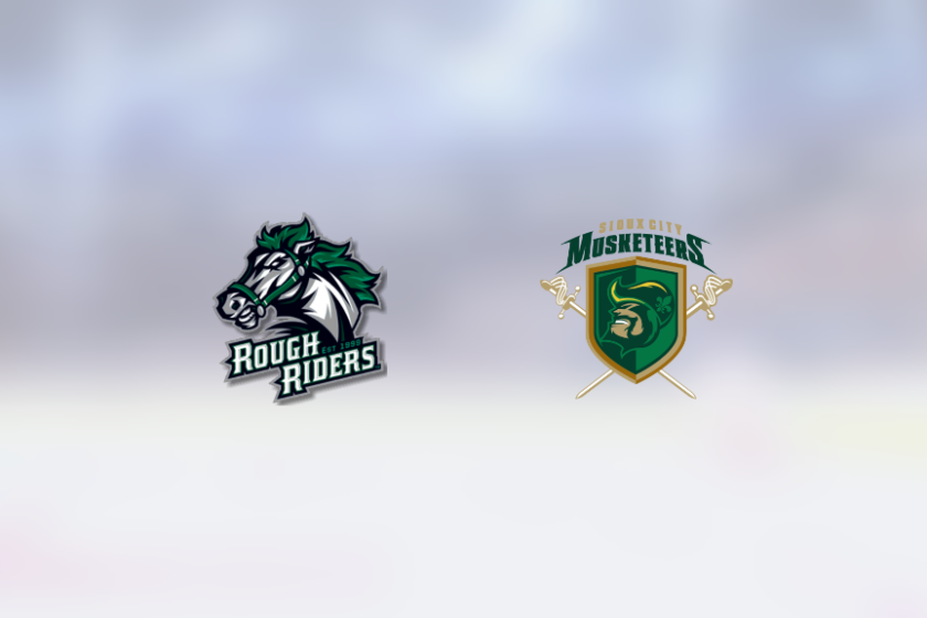 Sioux City Musketeers vs. Cedar Rapids Roughriders